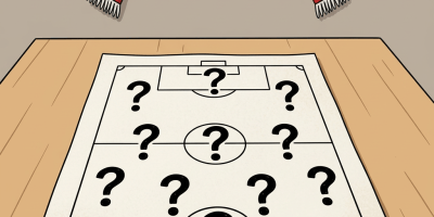 Sobere cartoonopstelling met elf vraagtekens